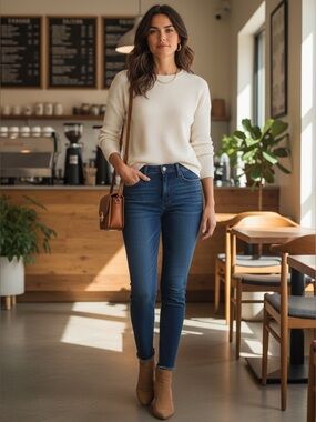 KUT from the Kloth Connie Ankle Skinny Jeans Size 10 Dark Wash Raw Hem Stretch